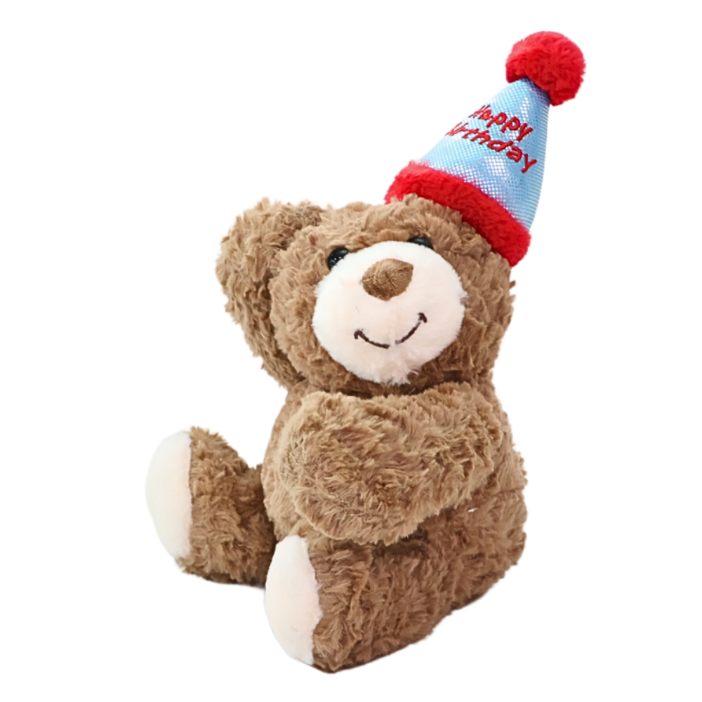 Brown Bear Plush Happy Birthday