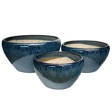 Ocean Blue Ceramic Pot