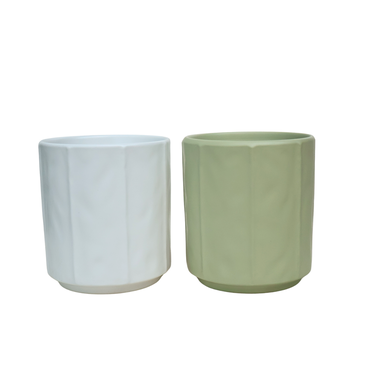 Ivyline Ribbed Ceramic Pot