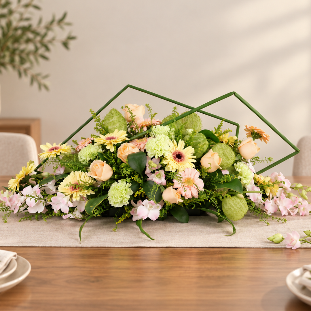 Everlasting Grace (Orchids, Roses) - Table Arrangement
