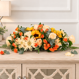Golden Serenity (Sunflower, Rose) - Table Arrangement