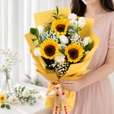 Maeve (3 Sunflowers) - Flower Bouquet
