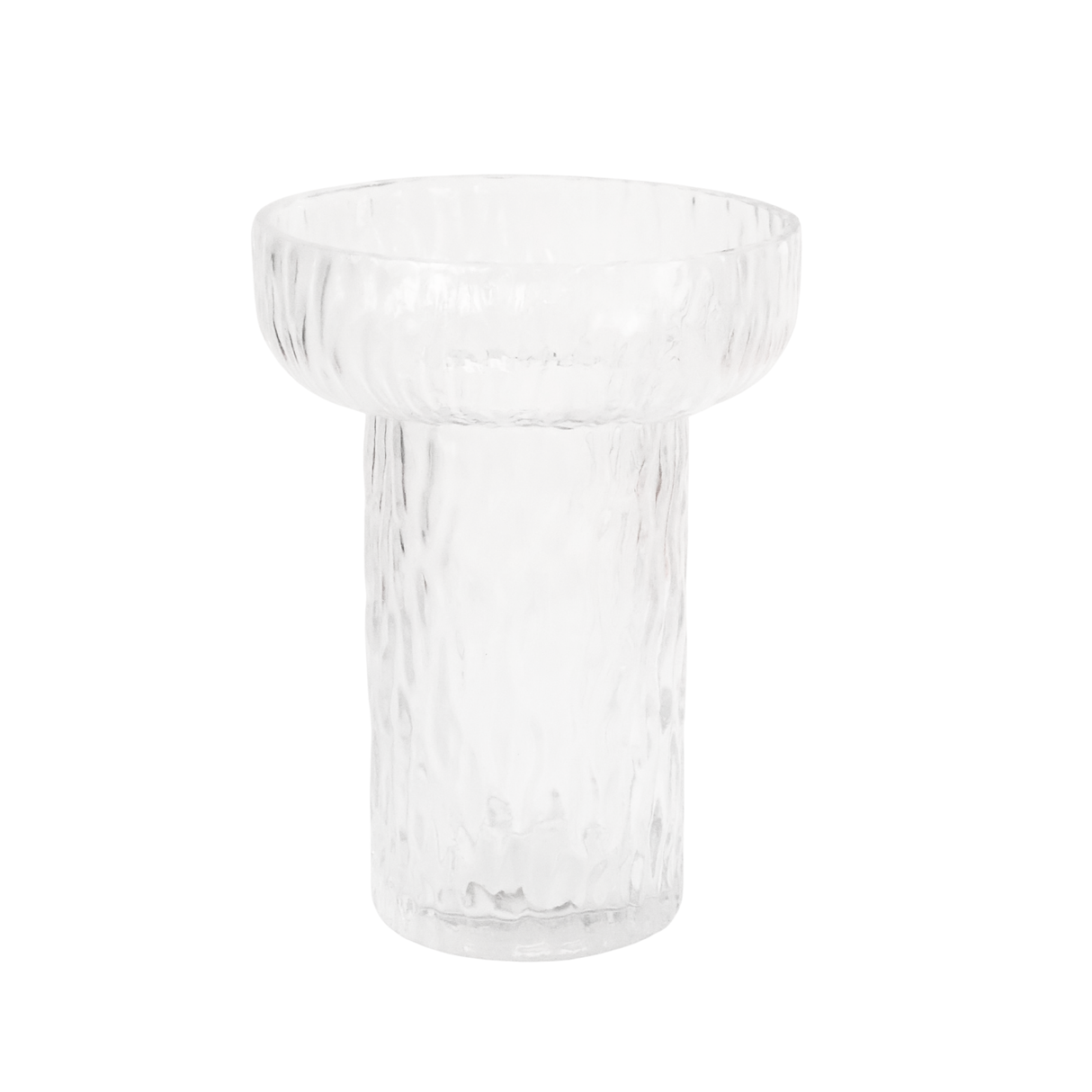 Glass Bloom Ripple Vase