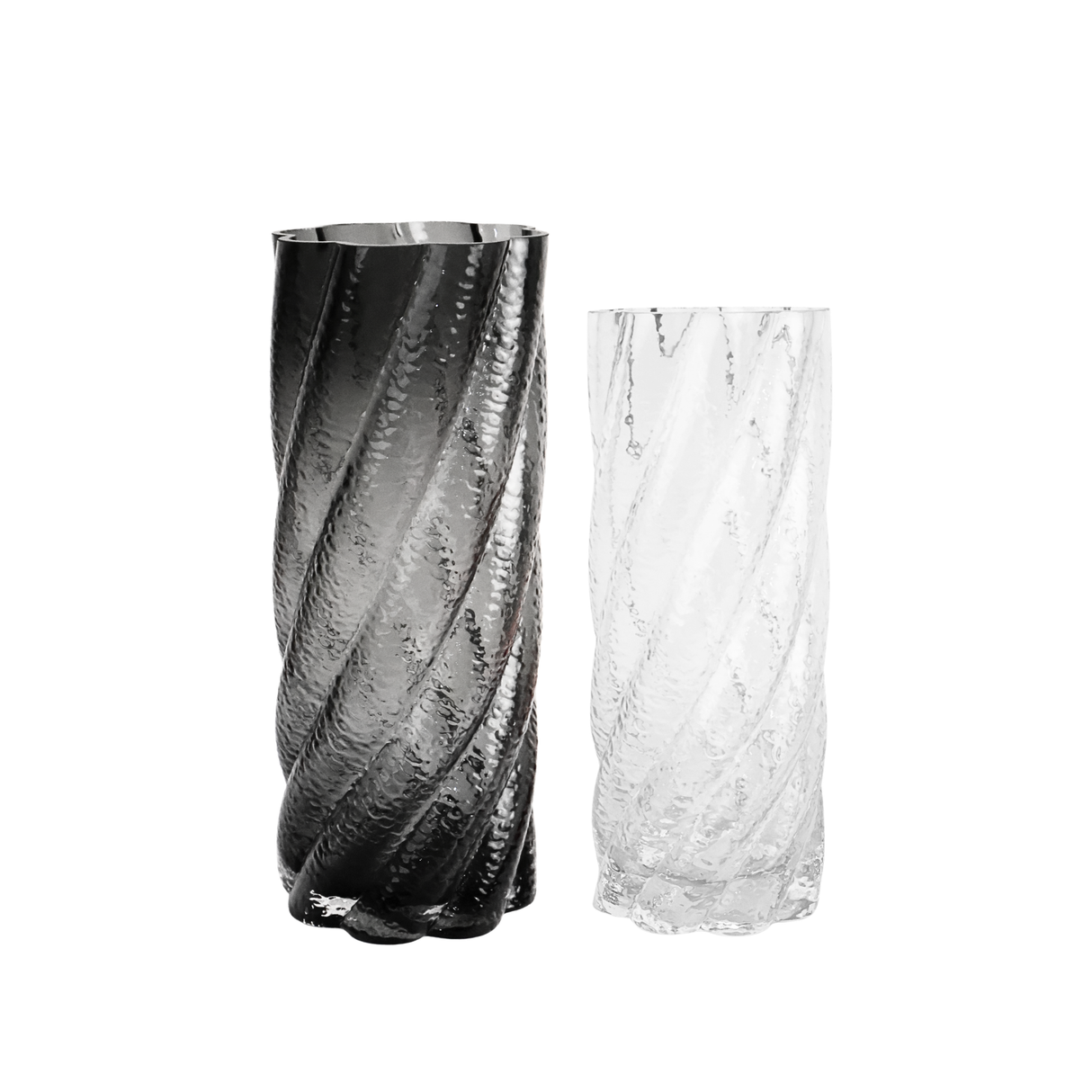 Glass Crystal Twist Vase