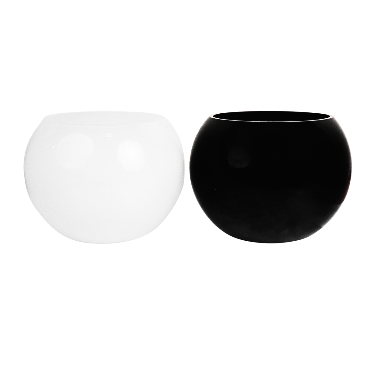 Glass Ball 15R - Black/White