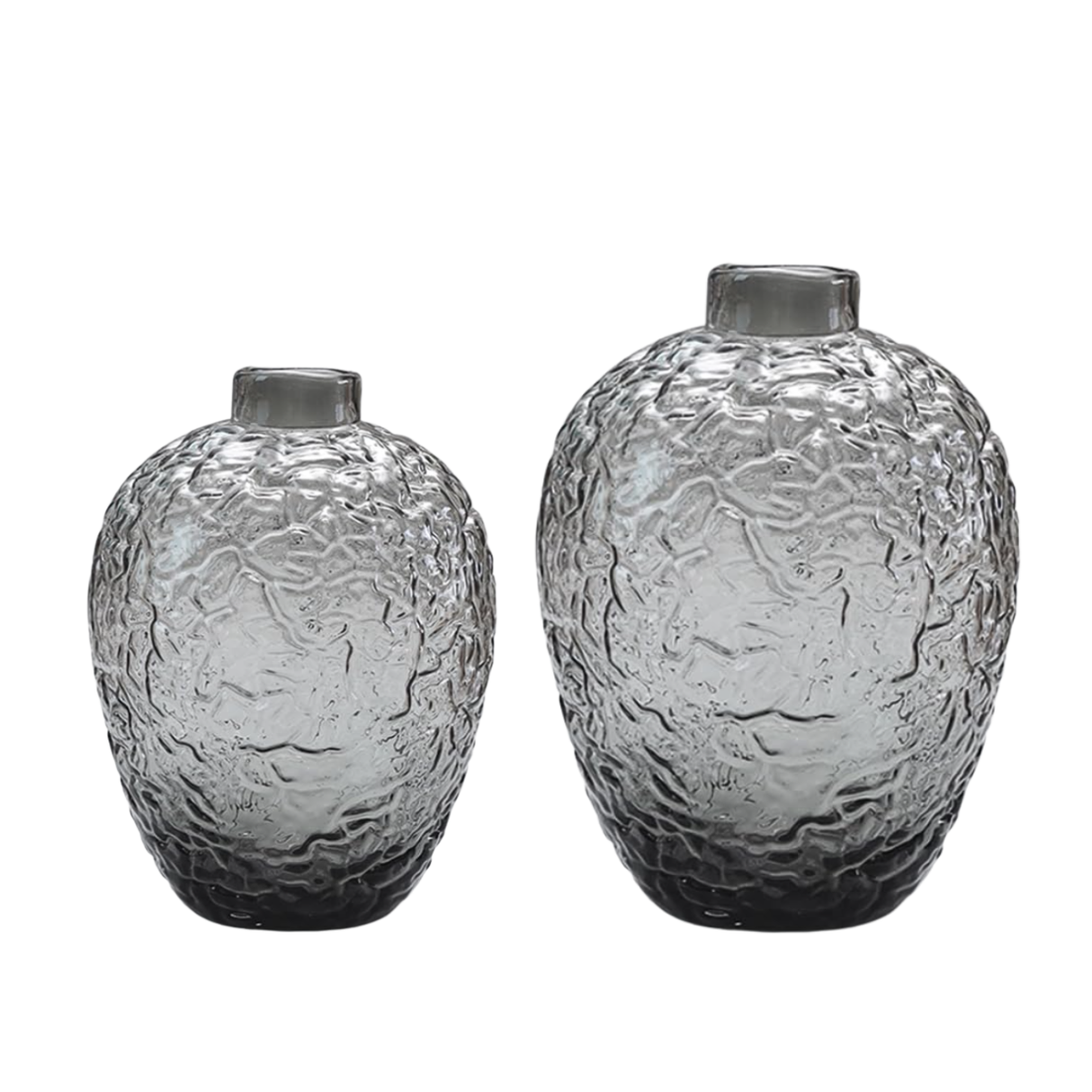 Embossed Glass Vases