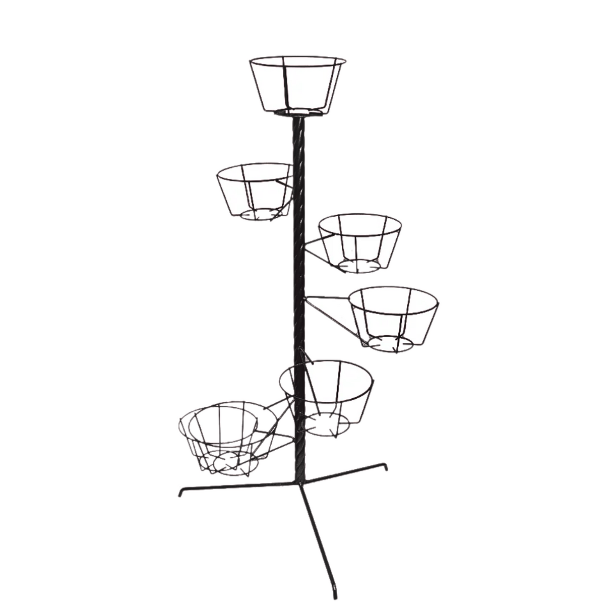 Geraniums in flowerpot on furniture.