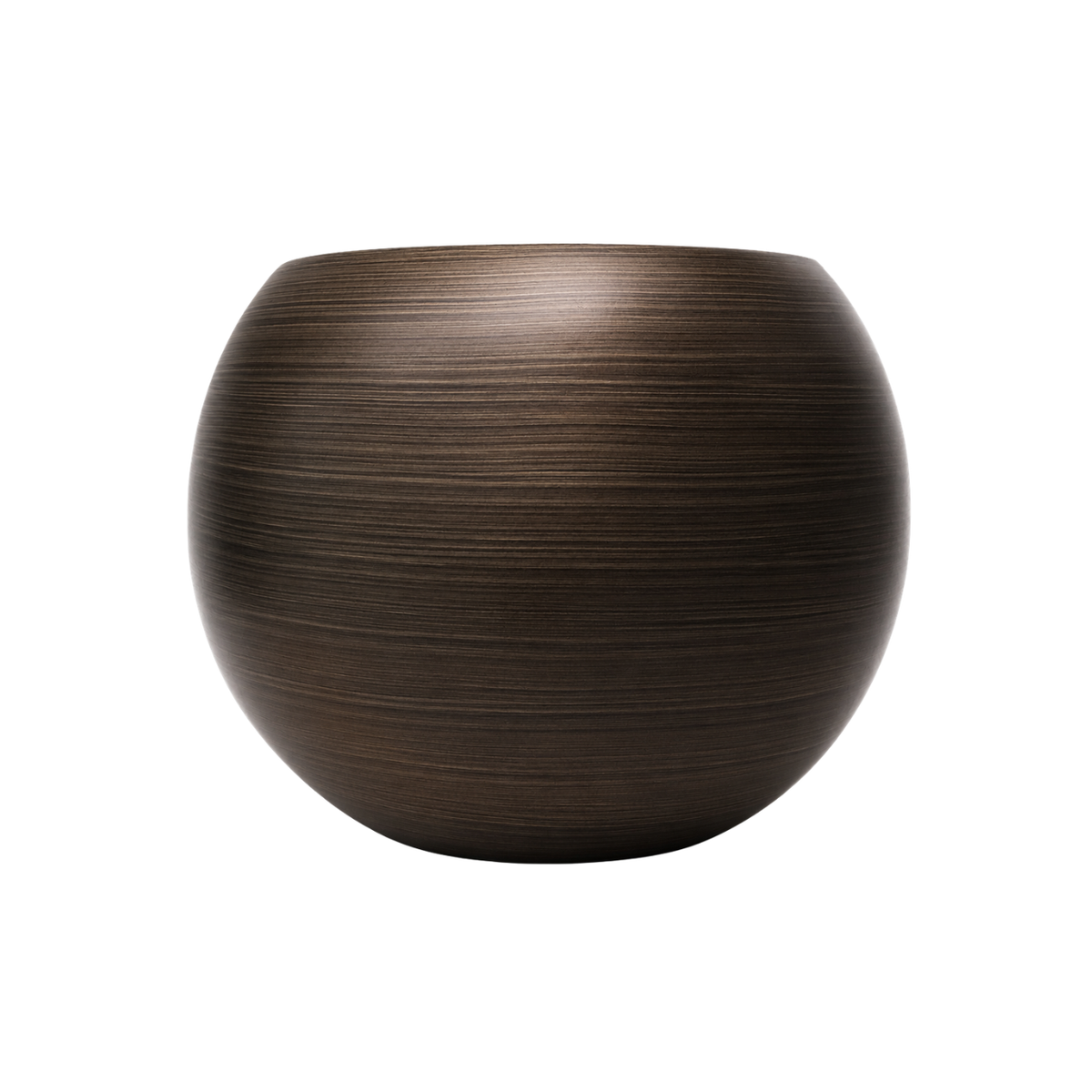 Walnut Brown Ceramic Pot