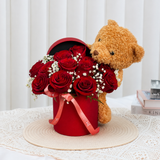 Heartfelt Love (12 Roses) - Table Flower Arrangement