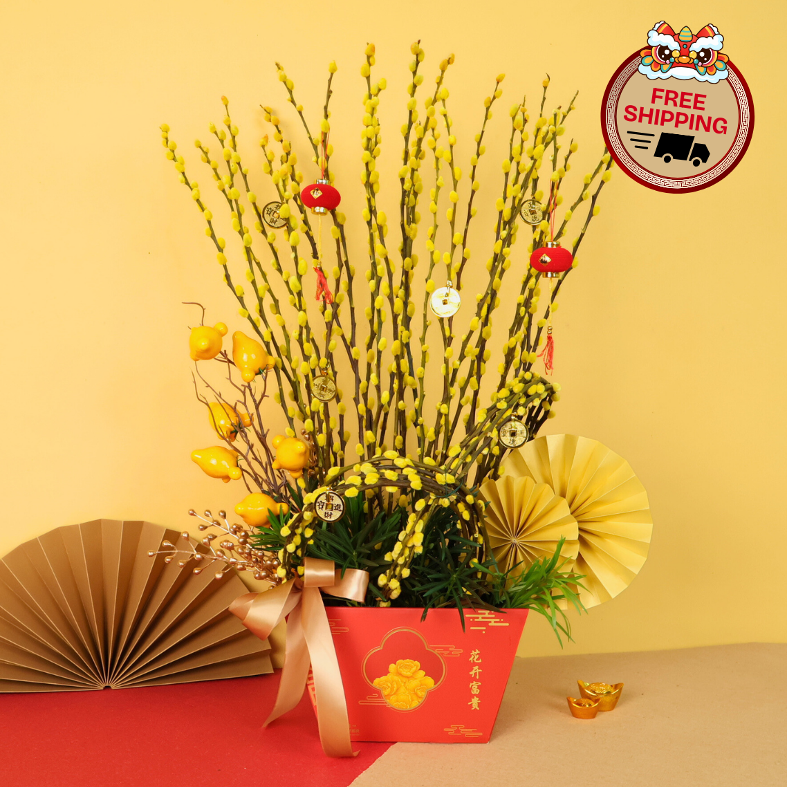 Prosperous Fortune (50 Stalks) - Pussy Willow