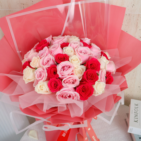 Raina (50 Roses)- Flower Bouquet