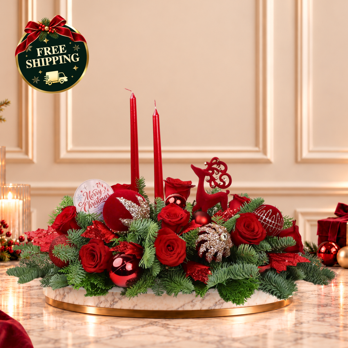 Reindeer Royale - Christmas Arrangement