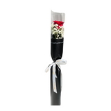 Rose Single Stalk with Baby's Breath - Valentine Single Stalk