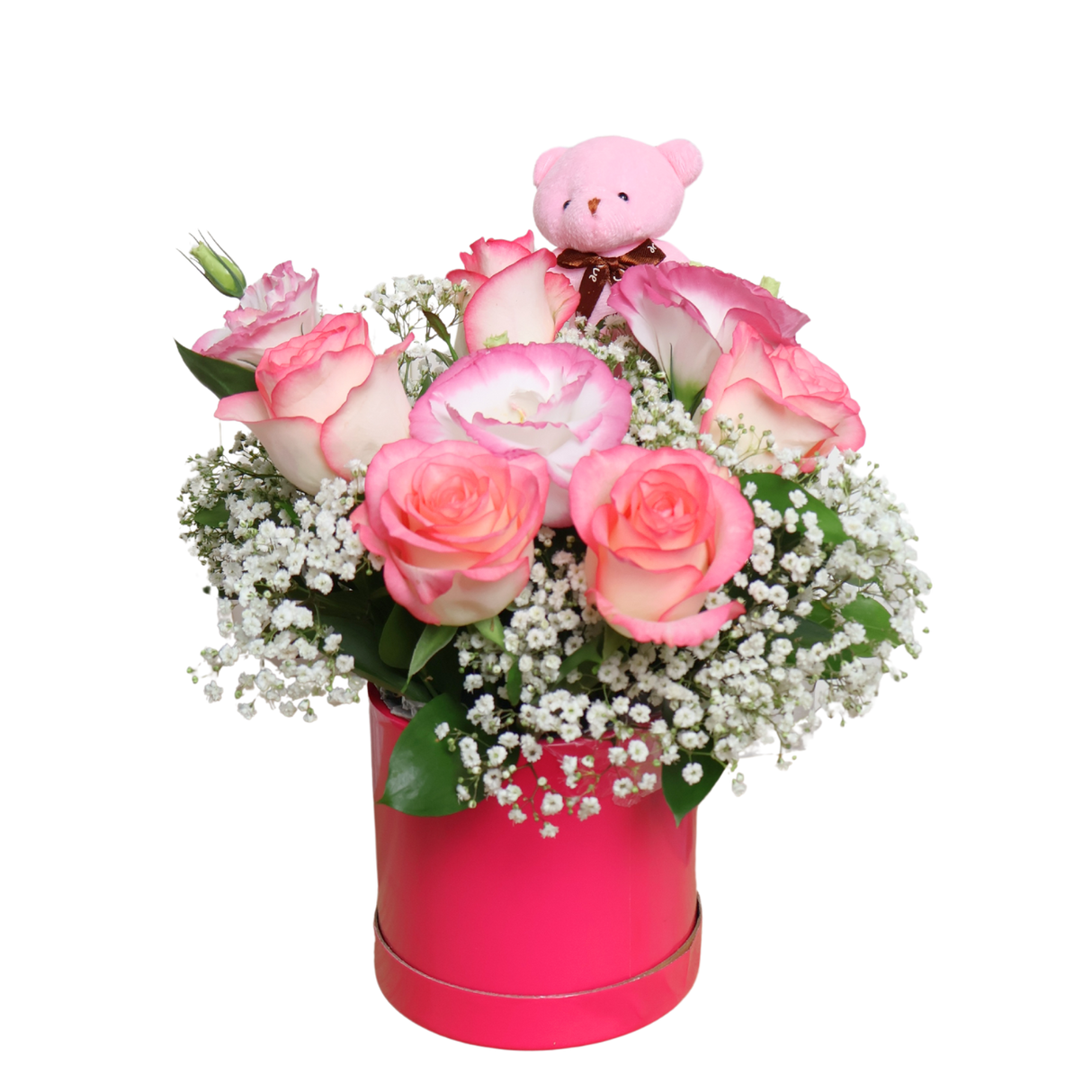 Rosy Elegance (5 Roses) - Table Flower Arrangement