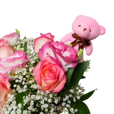 Rosy Elegance (5 Roses) - Valentine Table Flower