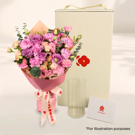 Loving Bloom (Rose, Carnation, Eustoma) - Mother's Day PetalBox