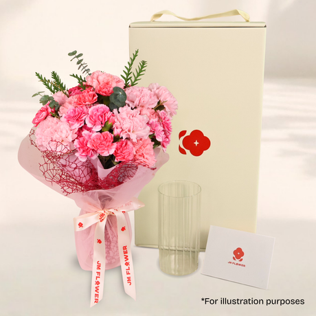 Soft Radiance (12 Carnation) - Mother's Day PetalBox