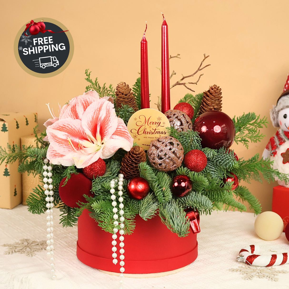 Ruby Royale - Christmas Arrangement