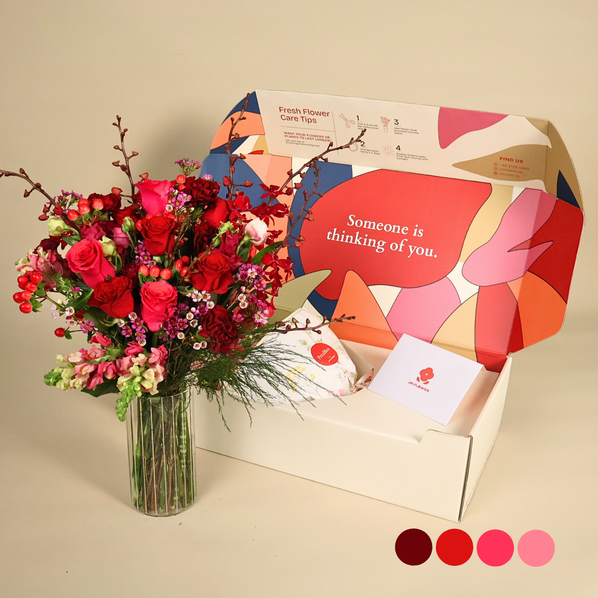 Ruby Kisses - PetalBox Luxe Bouquet