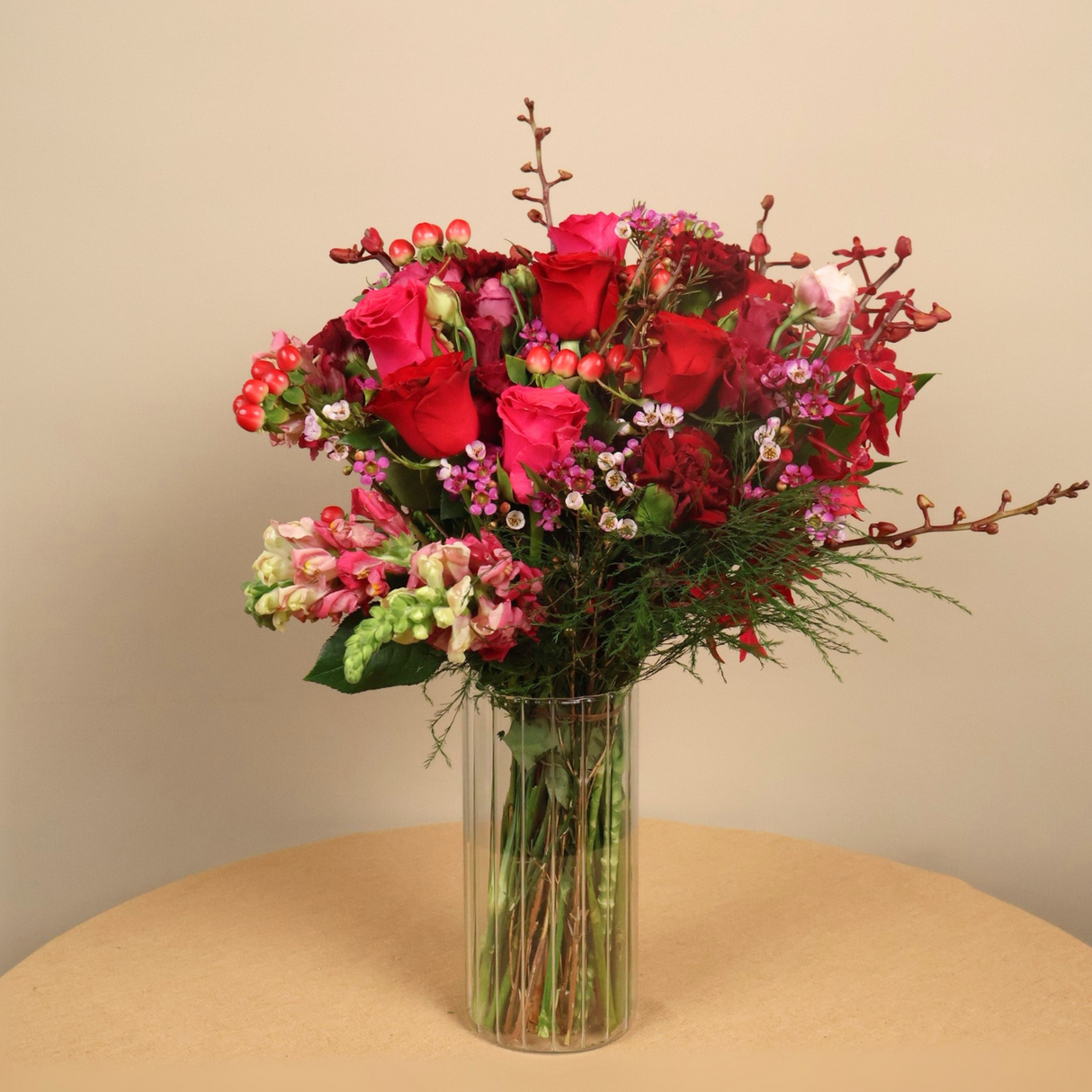 Ruby Kisses - PetalBox Luxe Bouquet