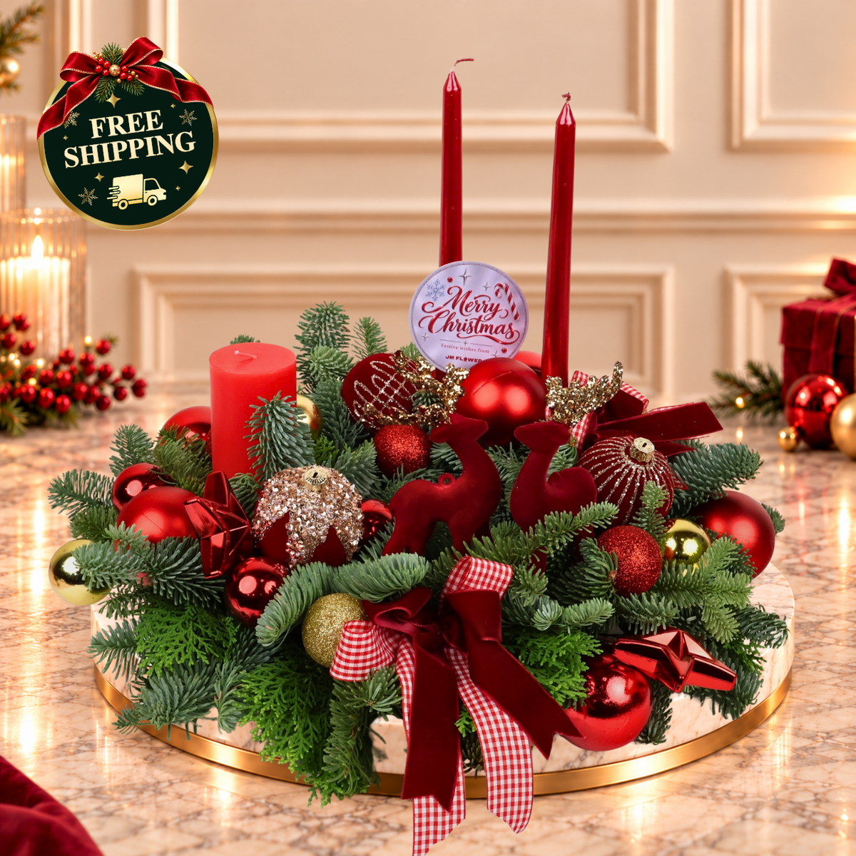 Rudolph's Ember - Christmas Arrangement