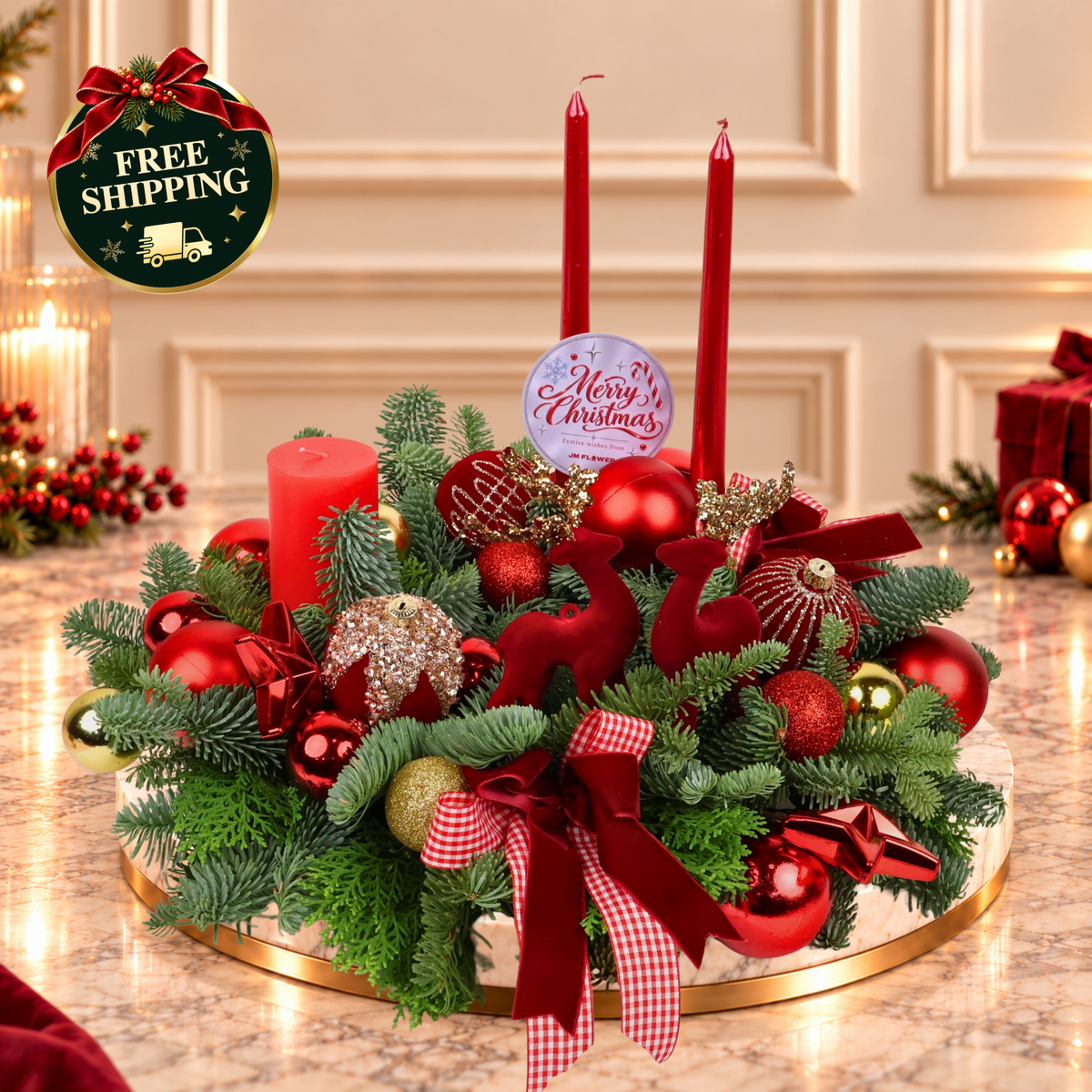 Rudolph's Ember - Christmas Arrangement