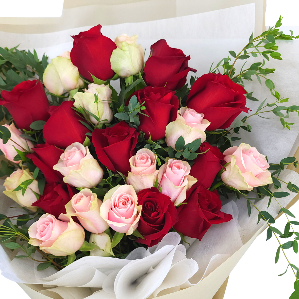 sangria Red & Pink Roses Giant Bouquet Birthday Flower Bouquet Singapore