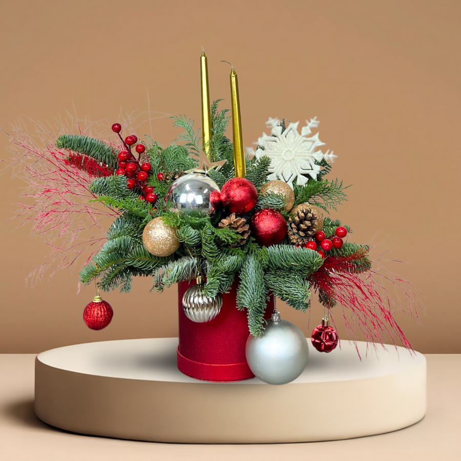 Scarlet Mistletoe - Christmas Arrangement