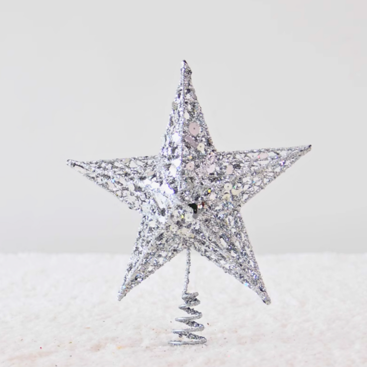 Christmas Tree Star Topper - Silver