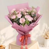 Sincere Warm (12 Carnations) - Flower Bouquet