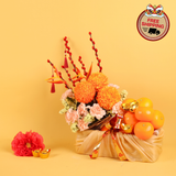 Spring Bliss (18 Oranges) - Orange and Flower CNY Hamper