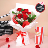 Starlit Romance (6 Roses) - Valentine Flower Bouquet