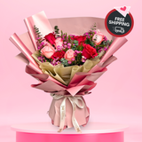 Sweet Passion (9 Roses) - Valentine Flower Bouquet