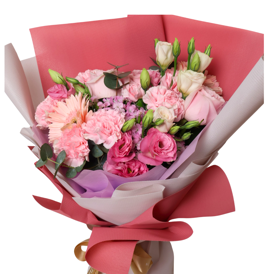 Tender Charm (6 Carnations, 3 Roses, 2 Gerbera)