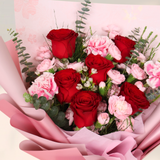 Kindest Love (10 Carnations, 4 Carnation Spray) - Mother's Day Bouquet