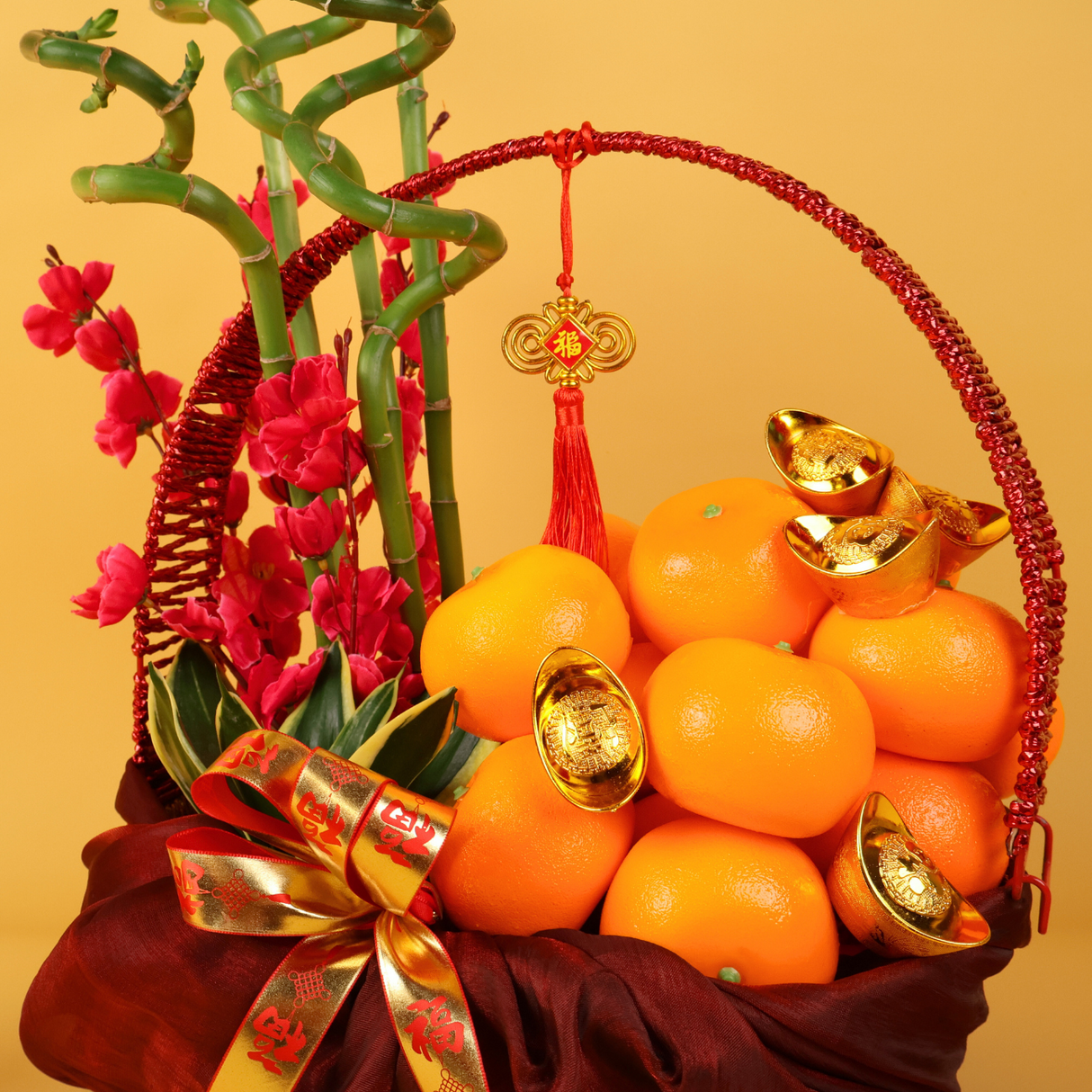 Treasure Blessings - Orange and Flower Hamper