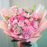 Valencia (2 Hydrangeas, 8 Roses) - Luxe Giant Bouquet