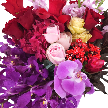 valerie Roses & Hydrangeas Vase Arrangement Birthday Flower Bouquet Singapore
