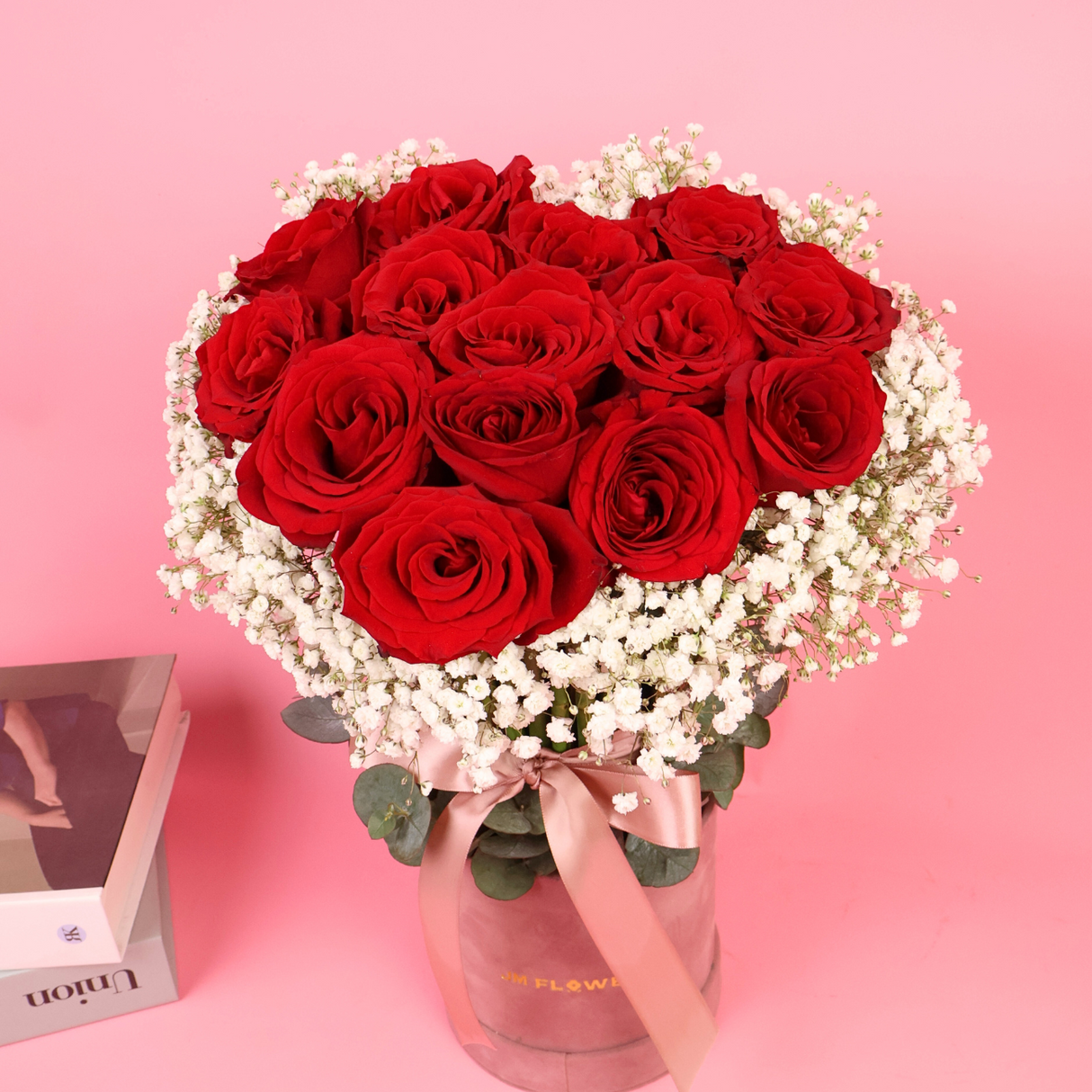 Velvet Heart (15 Roses) - Valentine Flower Box