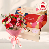 Warm Embrace (Rose, Carnation, Eustoma) - Mother's Day PetalBox