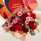 Warm Embrace (Rose, Carnation, Eustoma) - Mother's Day PetalBox