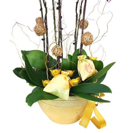 wealth-blessings Chinese New Year Flower Arrangement Singapore
