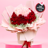 Whispered Promise (99 Roses) - Valentine Flower Bouquet