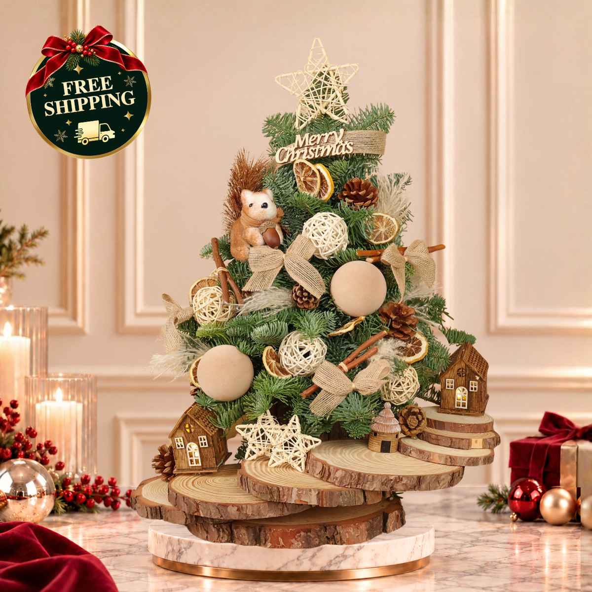 Woodsmoke Pine - Fresh Mini Christmas Tree