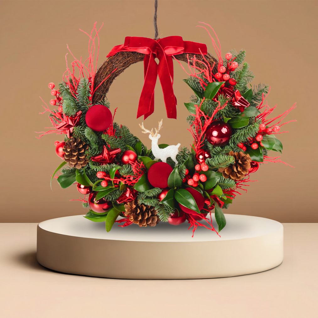 Scarlet Grove - Christmas Nobilis Wreath