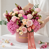 Yara (Hydrangeas, Roses, Snapdragon) - Flower Box