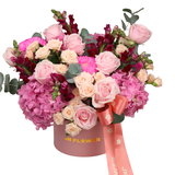 Yara (Hydrangeas, Roses, Snapdragon) - Flower Box