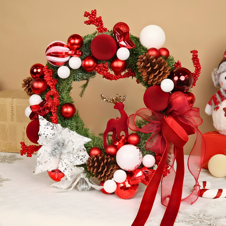 Yuletide Ruby - Christmas Nobilis Wreath