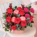 Zaria (8 Roses, 3 Gerberas) - Reflexed Rose Flower Box