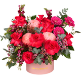 Zaria (8 Roses, 3 Gerberas) - Reflexed Rose Flower Box